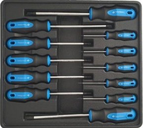  Juego de destornilladores TORX 12 piezas T6 - T45 con