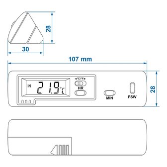 Termometro interior/exterior modelo 2