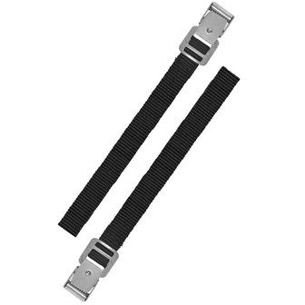 Cintas de amarre con hebilla de metal 18mm-30cm, conjunto de 2 piezas