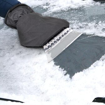 Rascador de hielo con guante polar