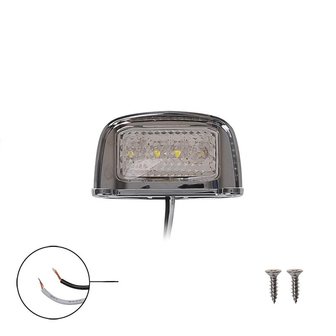 Luz para la matr&iacute;cula de 12/24V y LED de 76x41mm cromada