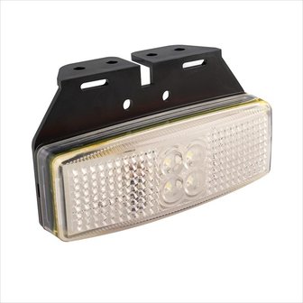 Luz blanca para posici&oacute;n frontal de 12/24V y LED de 110x40mm con soporte