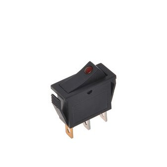 Rocker switch LED red 12V / 24V-max. 10A