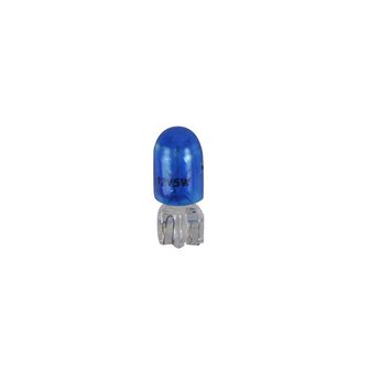 Bombilla azul para coche 12V 5W T10 W2,1x9,5d x2 pieza