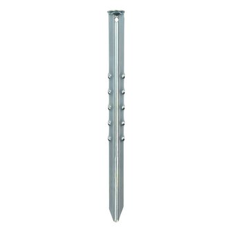 Tent peg 40cm metal ribbed