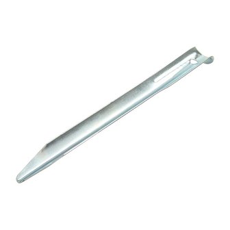 Tent peg 22cm metal halfround