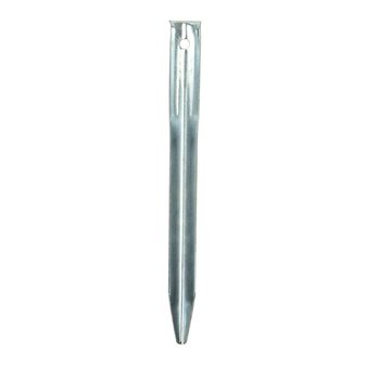 Tent peg 22cm metal halfround