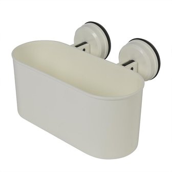 Cubo oval con ventosas blanco de 6kg