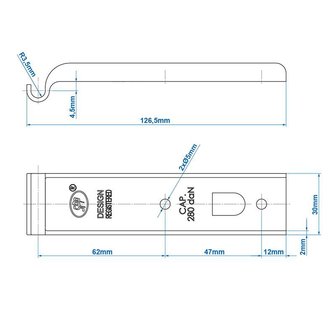 Contrapieza para la cerradura del remolque SPP Z-01 x2 stuks