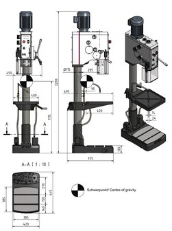 Taladro de columna - vario di&aacute;metro 32mm