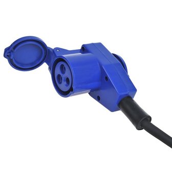 Cable de extension CEE de 10m con conector angular CEE + conector Schuko 3x1,5mm&sup2;