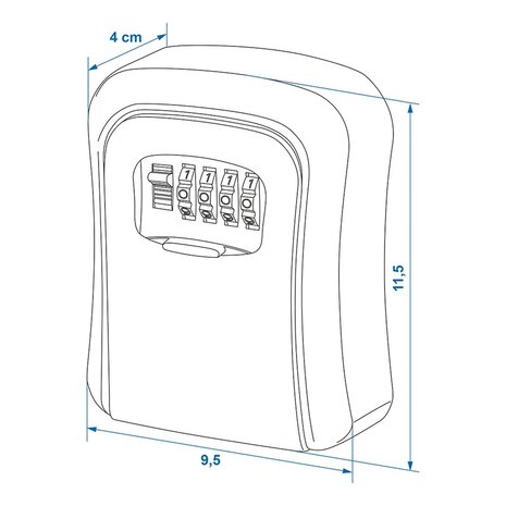 Caja fuerte con combinacion de numeros