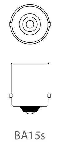 Bombilla para coche de 12V 10W BA15s x10 pieza