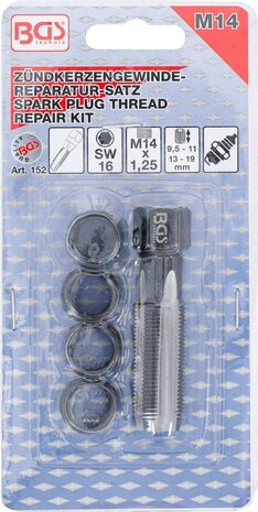 Kit de reparacion para bujia hilo M14 x 1.25 mm 5 piezas