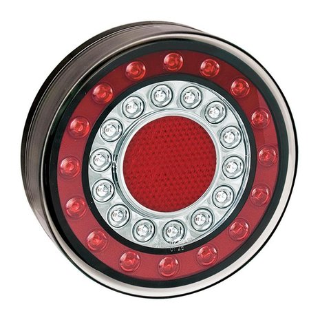 Luz trasera 12/24V de 4 funciones 125mm LED