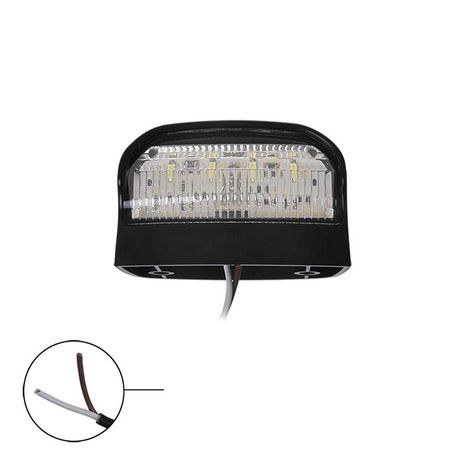 Luz para la matrícula de 12/24V y LED de 70x42mm