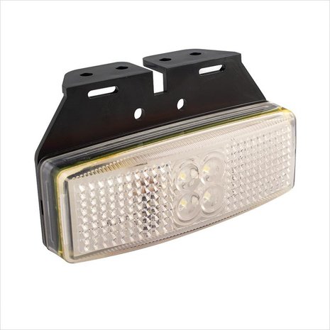 Luz blanca para posición frontal de 12/24V y LED de 110x40mm con soporte