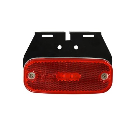 Lampara de posicion delantera 10-30V roja de 110x45mm LED con soporte