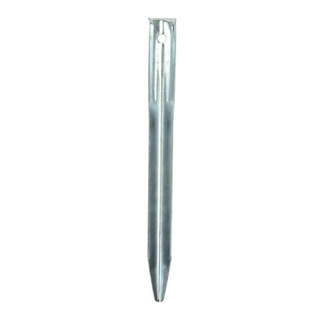 Tent peg 22cm metal halfround