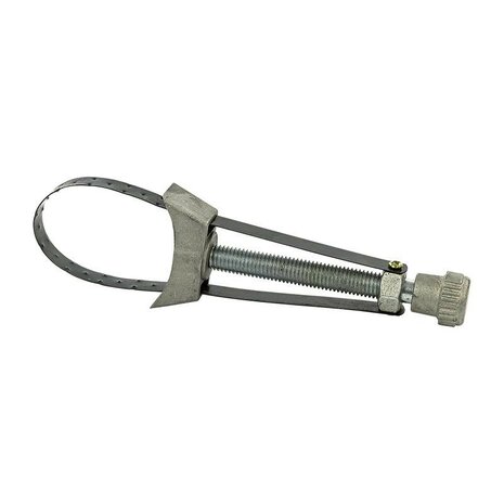 Llave de filtro de aceite ajustable con correa de acero