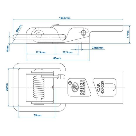 Cerradura del remolque SPP ZBN-06