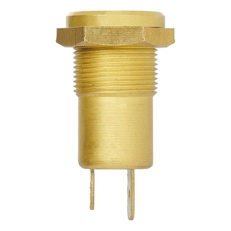 Flush mount socket DIN 12V brass