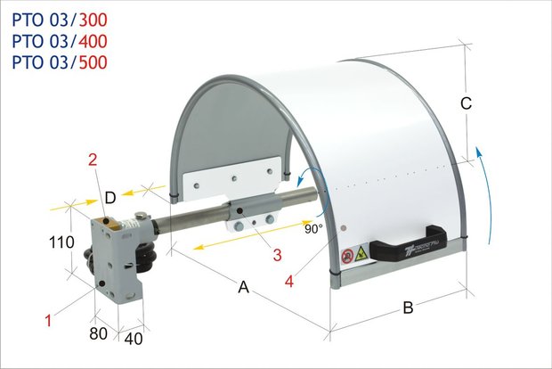 Protector de mandril 500x240mm