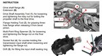 Juego de herramientas para brida del diferencial y tuerca de insercion para BMW E70, E82