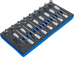 Tool Tray 1/3: Bit Socket Set hexágono interno de 12.5 mm (1/2 pulgada) 24 piezas.