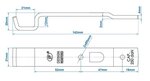 Contrapieza para la cerradura del remolque SPP Z-05A