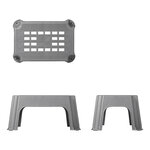 Escalon plegable gris