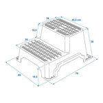 Escalon doble de plastico