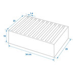 Soporte para platos de espuma elastica