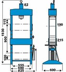 Prensas hidraulicas de taller de 15 toneladas