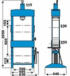 Prensas hidraulicas de taller de 30 toneladas