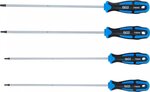 Juego de destornilladores extra largas perfil en T (para Torx) T15 - T30 4 piezas