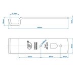 Contrapieza para la cerradura del remolque SPP Z-01A x2 stuks