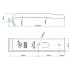 Contrapieza para la cerradura del remolque SPP Z-02 x2 stuks