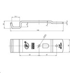 Contrapieza para la cerradura del remolque SPP Z-02A x2 stuks