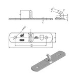 Contrapieza para la cerradura del remolque SPP Z-03