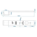 Contrapieza para la cerradura del remolque SPP Z-05 x2 stuks