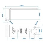 Contrapieza para la cerradura del remolque SPP Z-07 x2 stuks