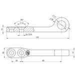 Contrapieza para la cerradura del remolque SPP Z-12