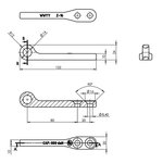 Contrapieza para la cerradura del remolque SPP Z-16