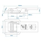 Cerradura del remolque SPP ZB-06 x2 piezas