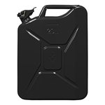 Jerry can 20L metal black UN- & TuV/GS-approved