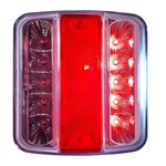 Luz trasera de 4 funciones 98x105mm 14LED con 5-pin EC en envase