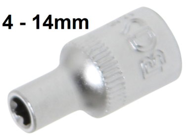 Llave de vaso Super Lock entrada (1/4) 4-14mm