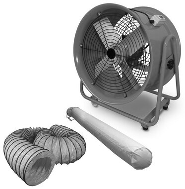 Ventilador 500 mm con accesorios