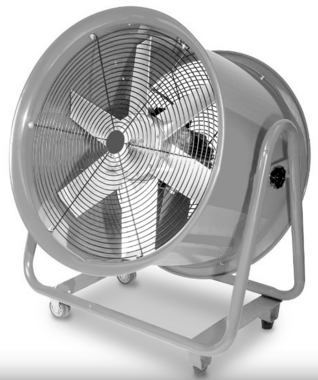 Ventilador móvil sobre ruedas 2200W 3x400V